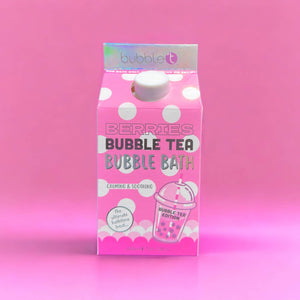 Lait de bain Framboise et bubble tea de chez Bubble T 480 ml