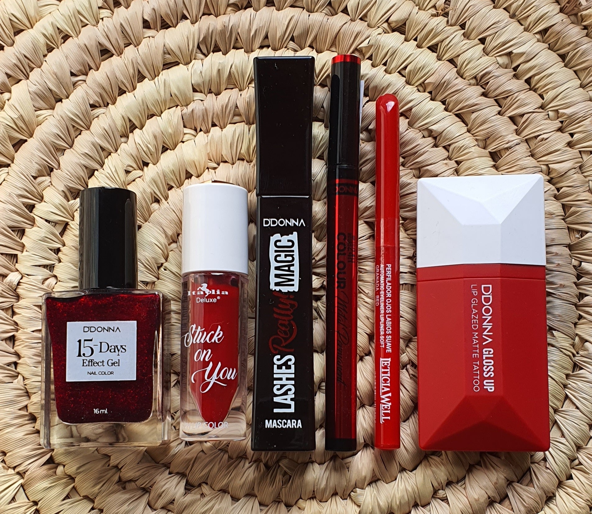 Kit maquillage rouge
