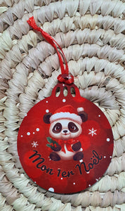 Boule de Noël panda